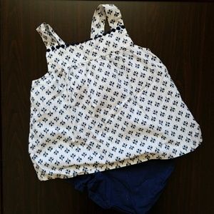 Pom pom detail top and shorts